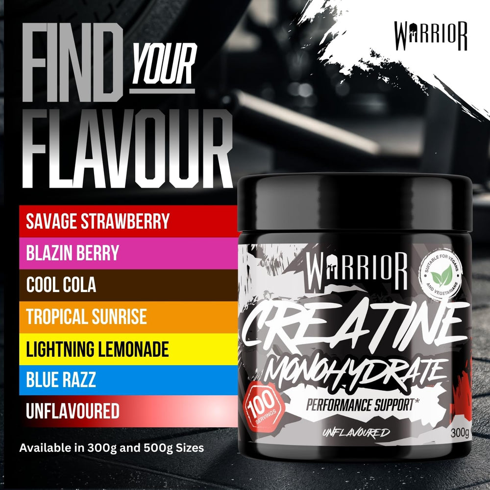Warrior Creatine Monohydrate — Unflavoured, 300g