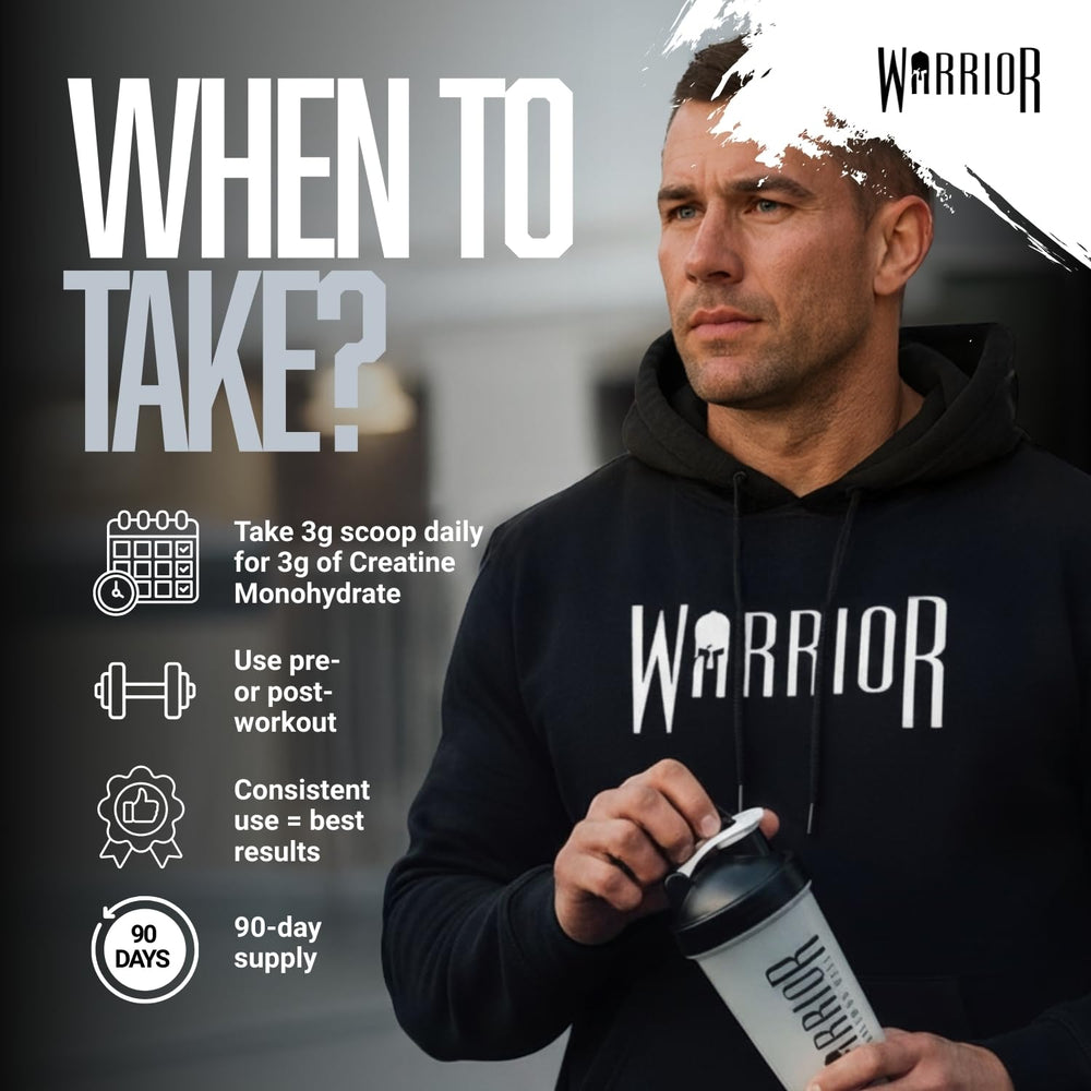 Warrior Creatine Monohydrate — Unflavoured, 300g