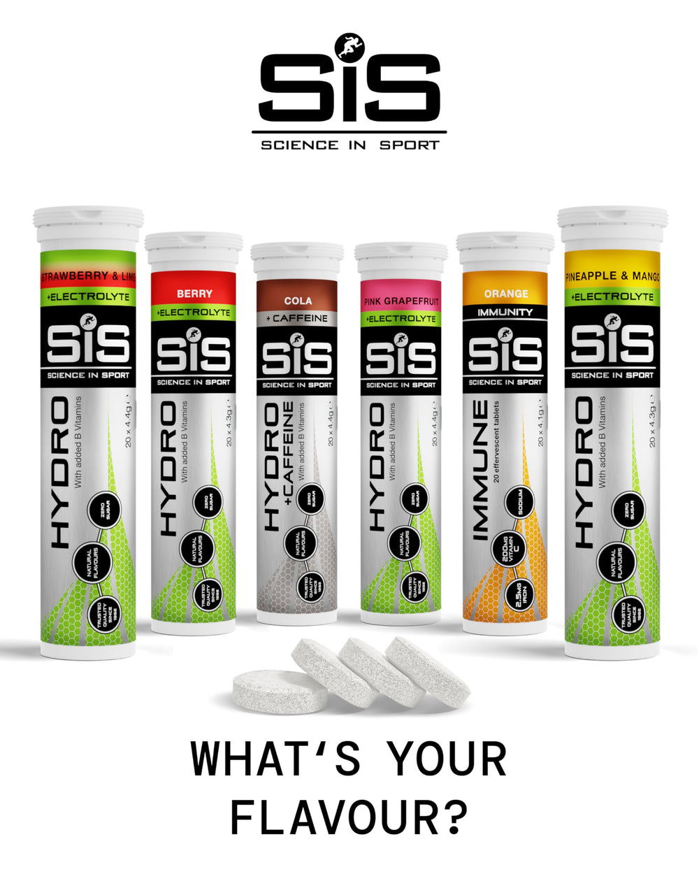 Science in Sport Hydro Electrolyte Tablets — Lemon