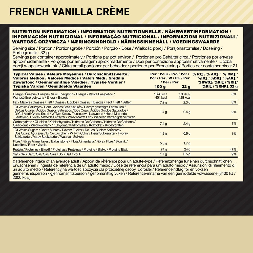 Optimum Nutrition Gold Standard Plant Protein — Vanilla, 684g