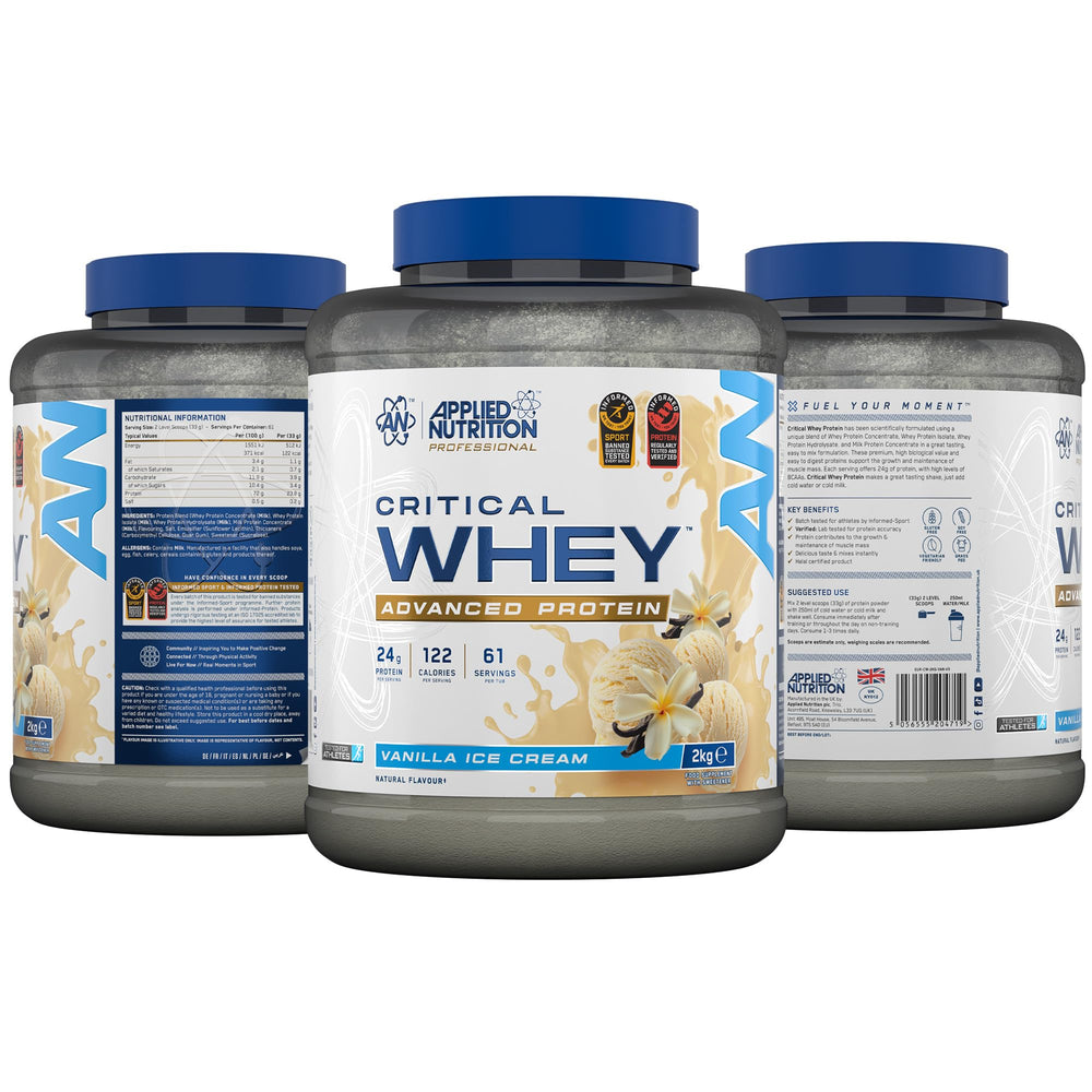 Applied Nutrition Critical Whey — Vanilla Ice Cream, 2kg