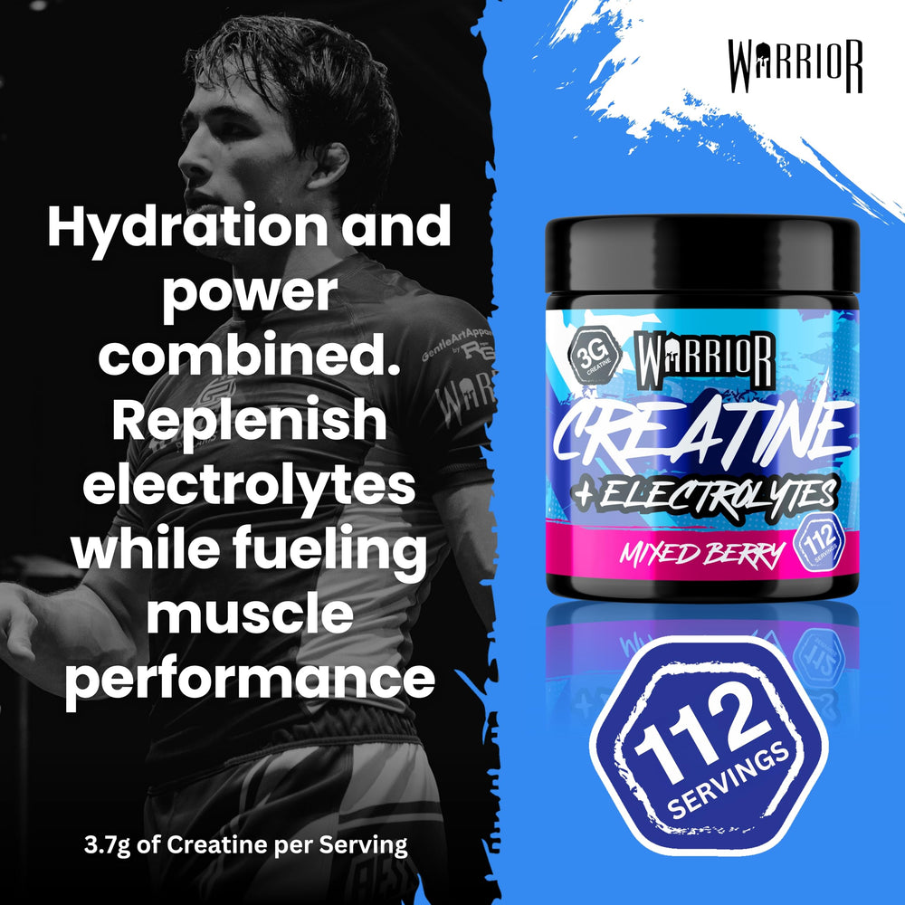 Warrior Creatine Plus Electrolytes — Mixed Berry, 360g