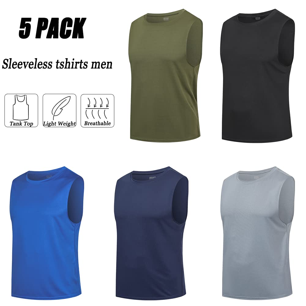 HUAKANG Men's Sleeveless Training Vest