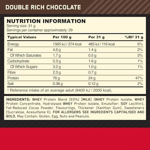 Optimum Nutrition Gold Standard Whey — Double Rich Chocolate