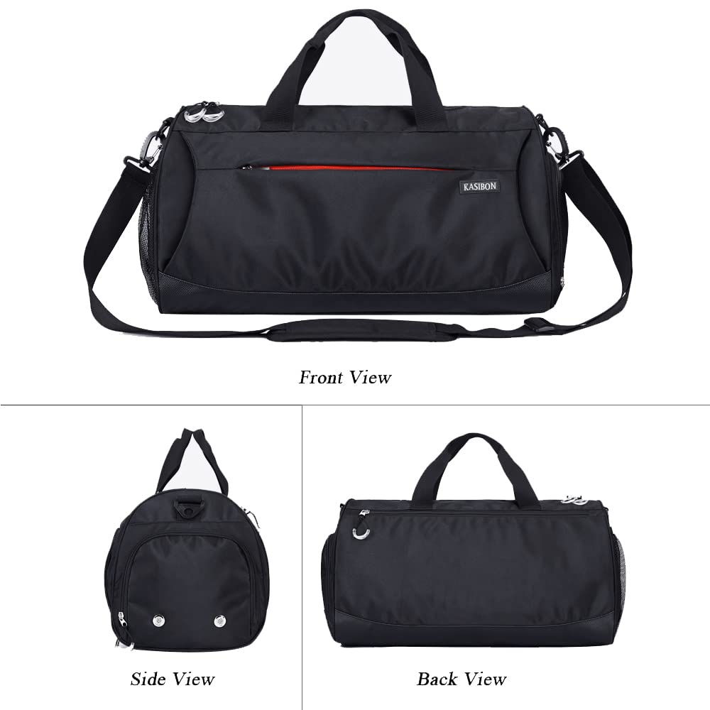 KASIBON Gym Duffel Bag with Shoe Compartment