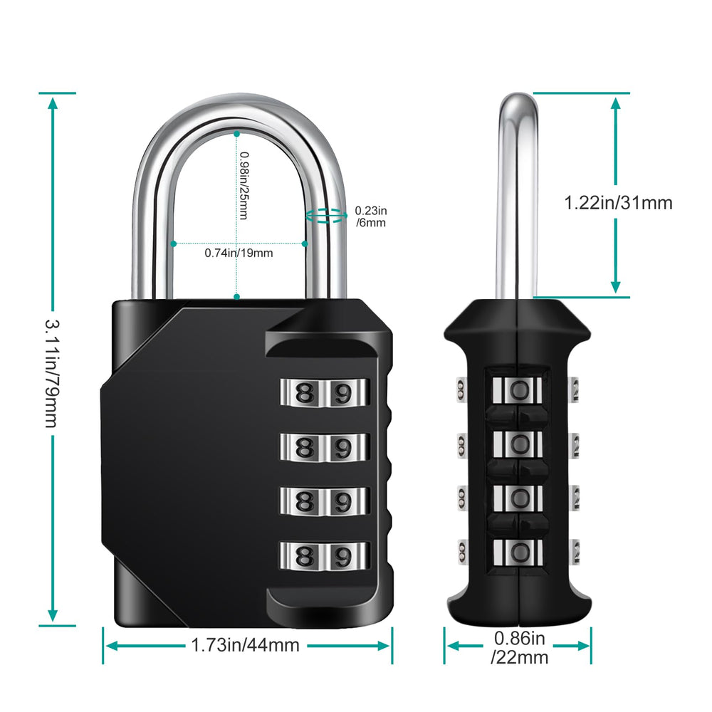 ZHEGE Combination Gym Locker Padlock