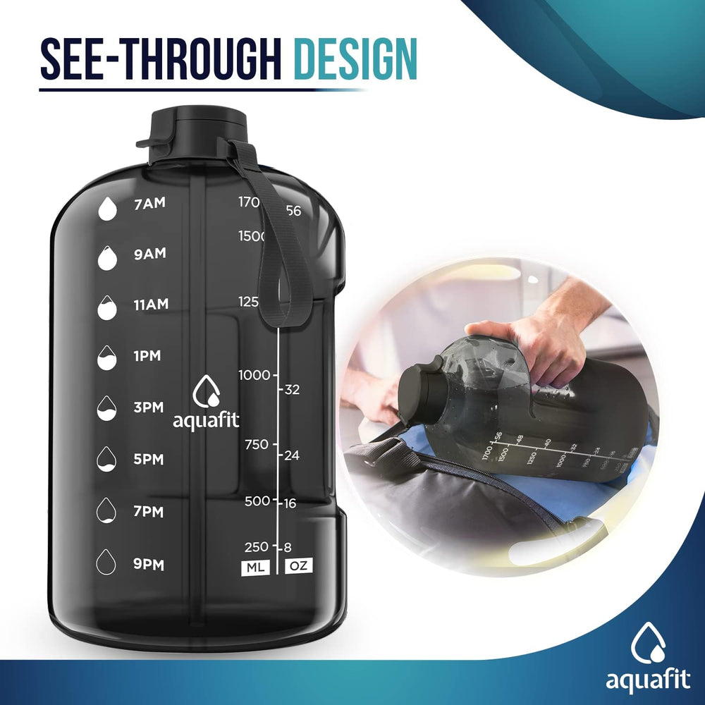 AQUAFIT Large 2L Gym Water Bottle