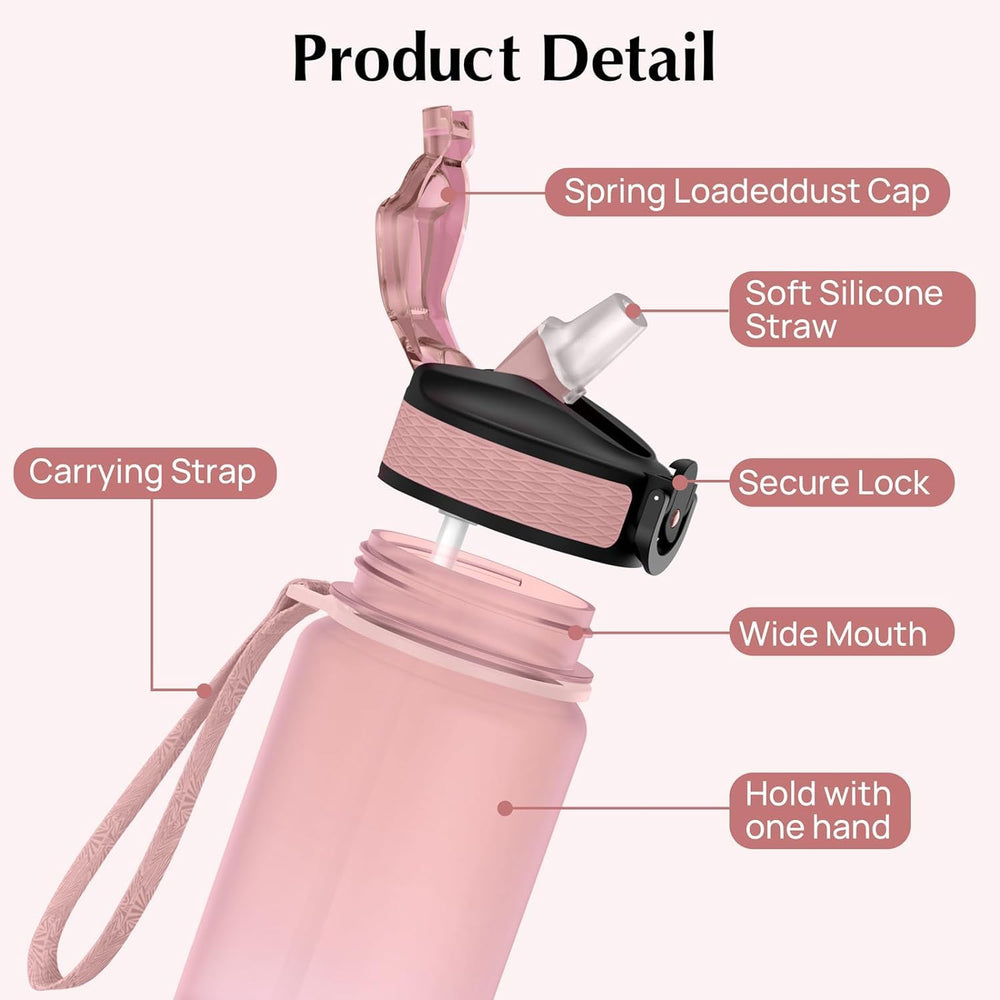 EYQ 1L Sports Water Bottle