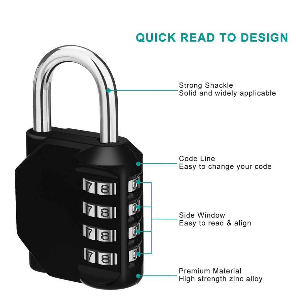 ZHEGE Combination Gym Locker Padlock