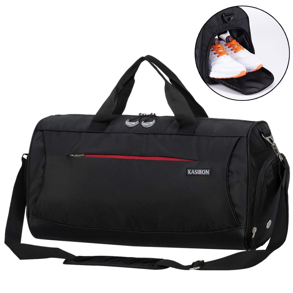 KASIBON Gym Duffel Bag with Shoe Compartment