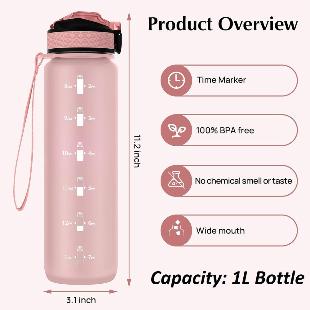 EYQ 1L Sports Water Bottle