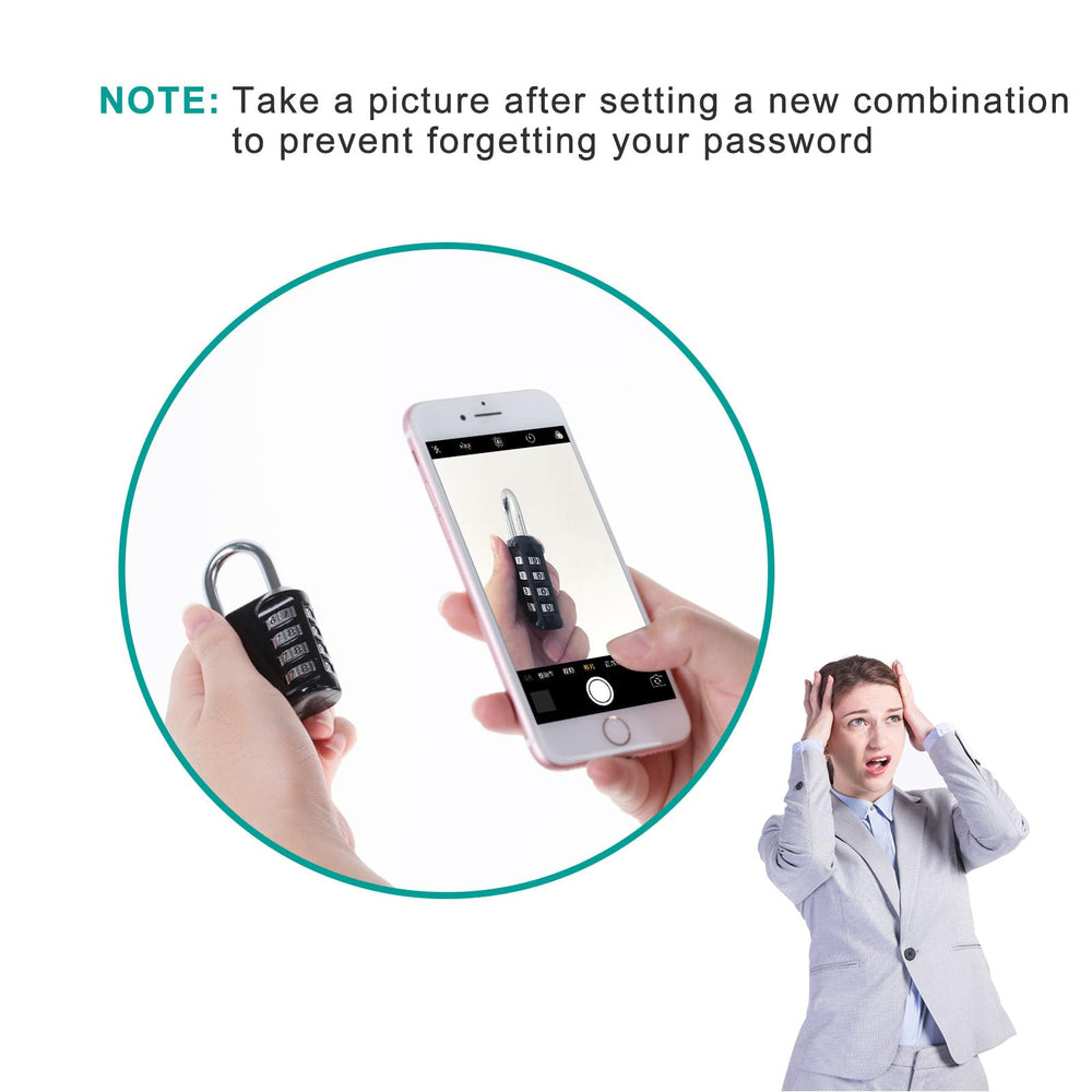 ZHEGE Combination Gym Locker Padlock