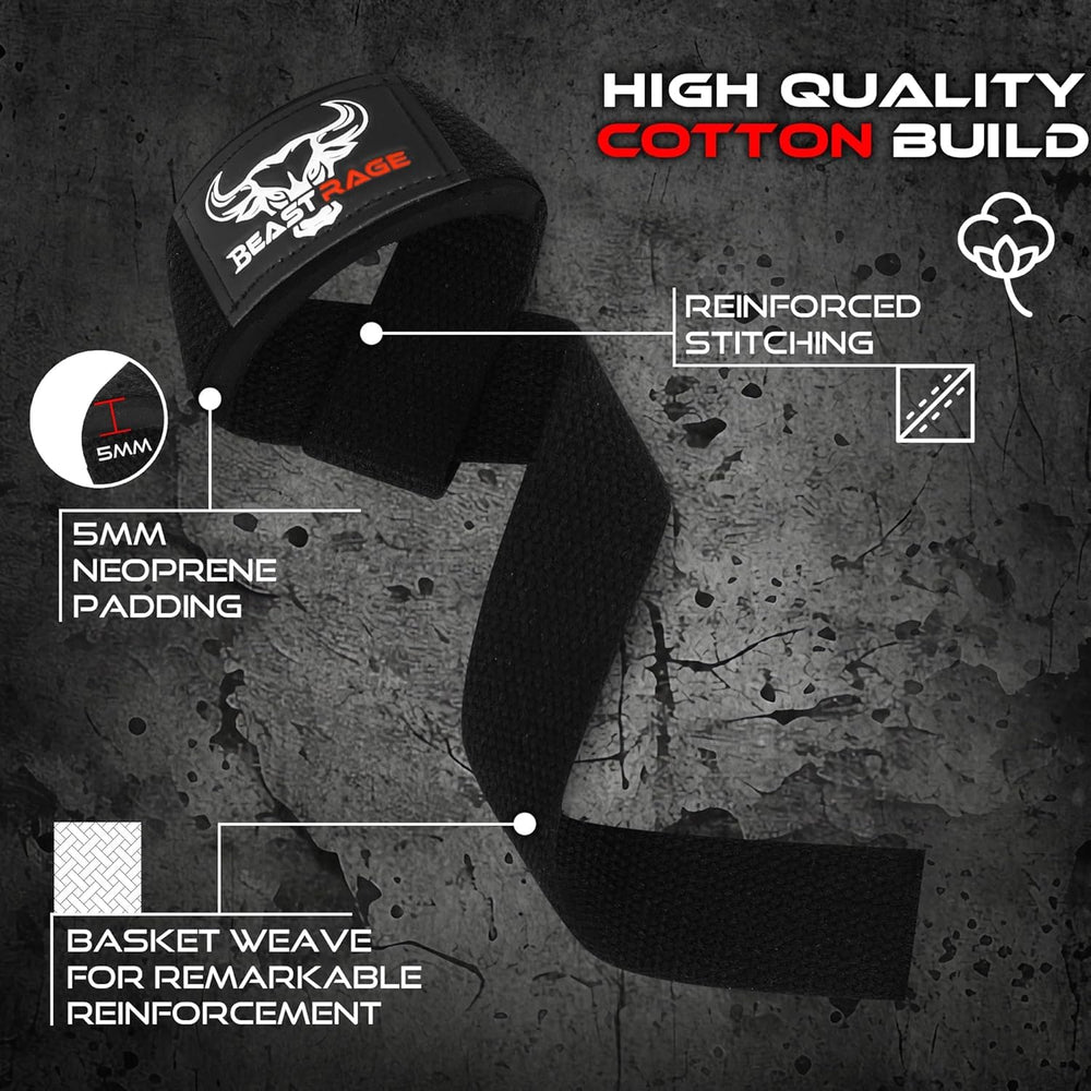 BEAST RAGE Padded Lifting Straps