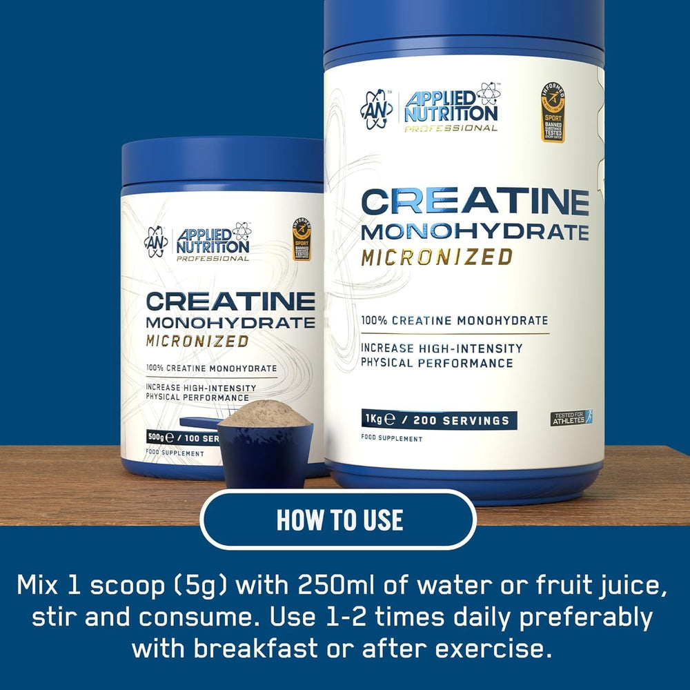 Applied Nutrition Creatine Monohydrate — Unflavoured, 500g