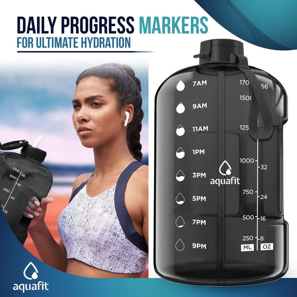 AQUAFIT Large 2L Gym Water Bottle