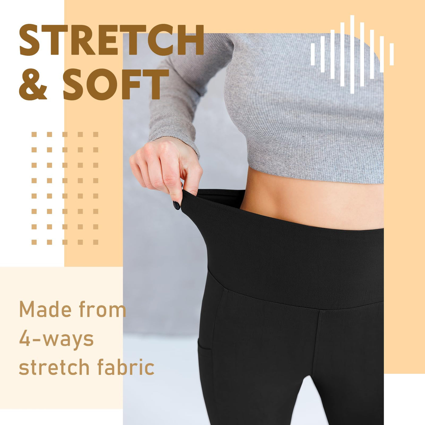 Sanpetix Women's High-Waisted Gym Leggings