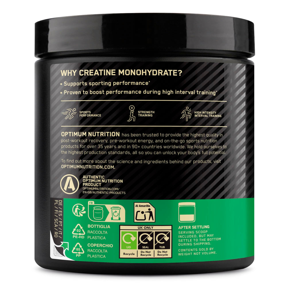 Optimum Nutrition Micronised Creatine — Fruit Punch, 247.5g
