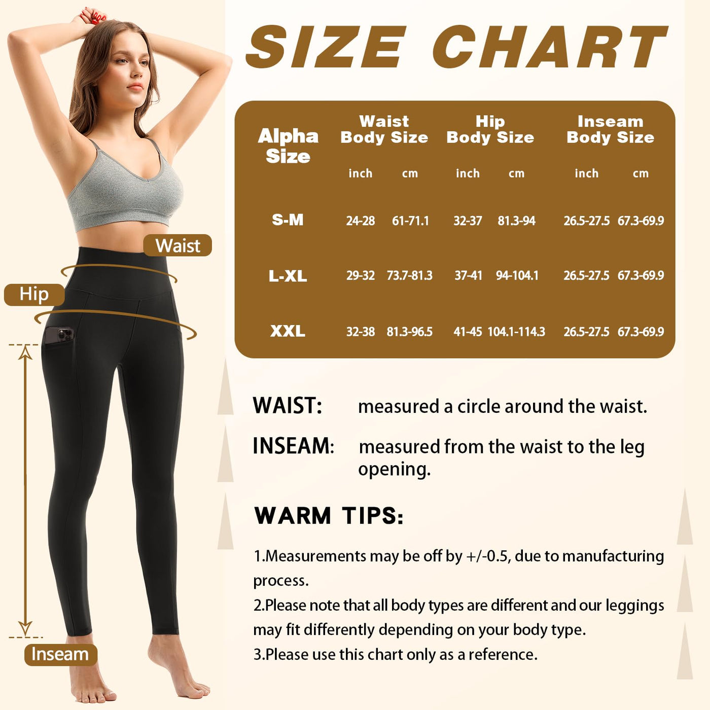 Sanpetix Women's High-Waisted Gym Leggings
