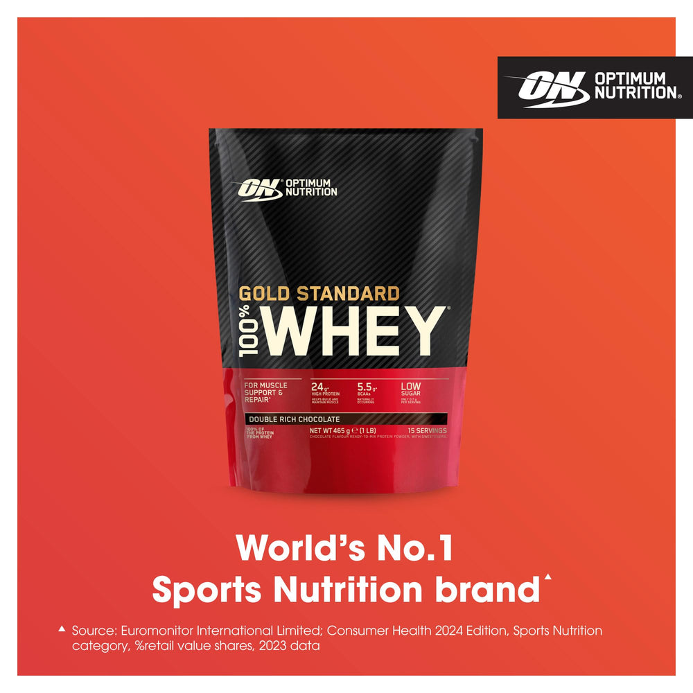 Optimum Nutrition Gold Standard Whey — Double Rich Chocolate, 465g