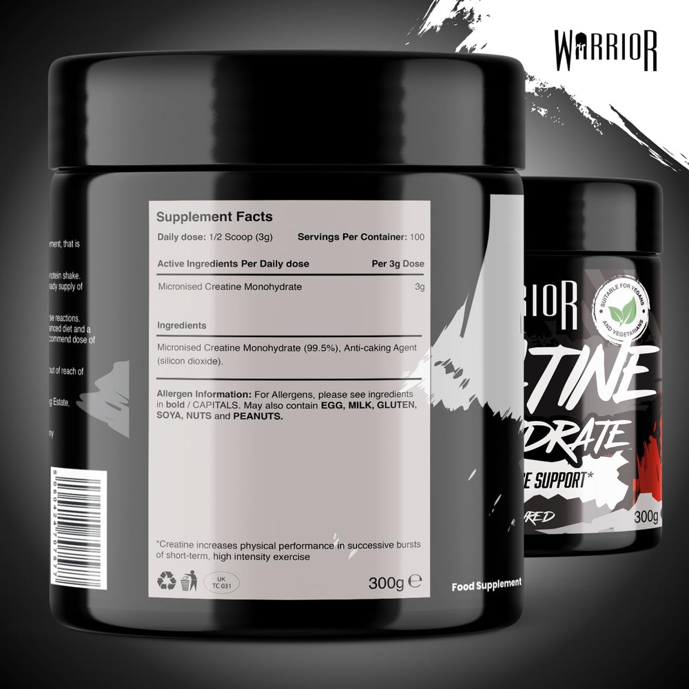 Warrior Creatine Monohydrate — Unflavoured, 300g