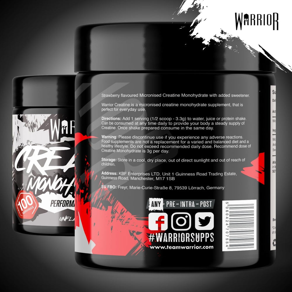 Warrior Creatine Monohydrate — Unflavoured, 300g