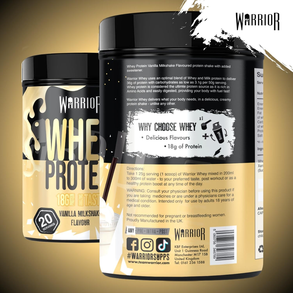 Warrior Whey — Vanilla Milkshake, 500g