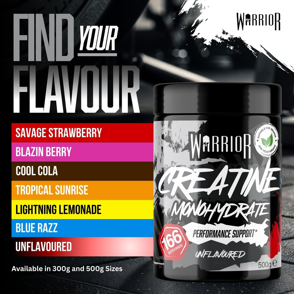 Warrior Creatine Monohydrate — Unflavoured, 500g