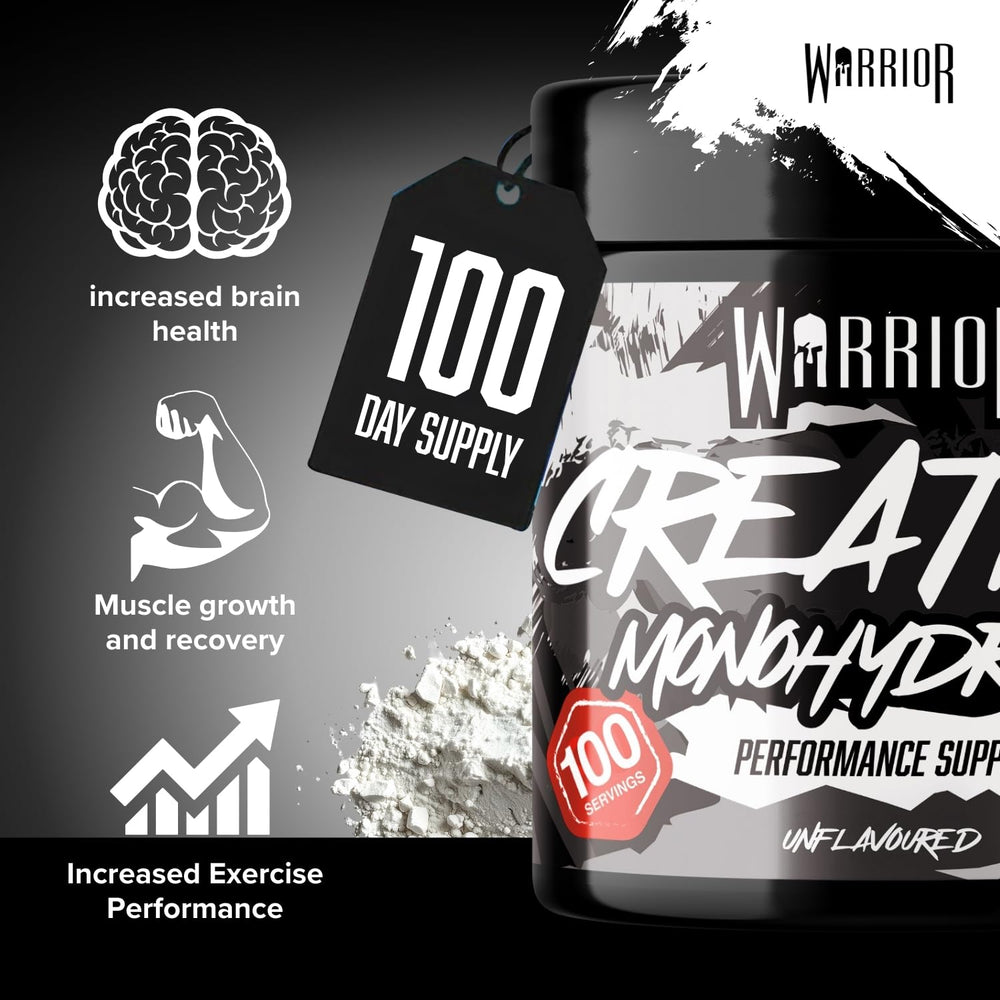 Warrior Creatine Monohydrate — Unflavoured, 300g