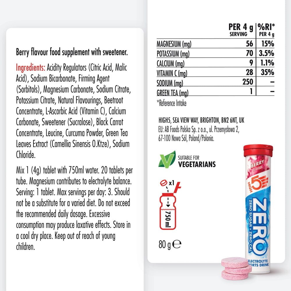 HIGH5 ZERO Electrolyte Tablets — Berry