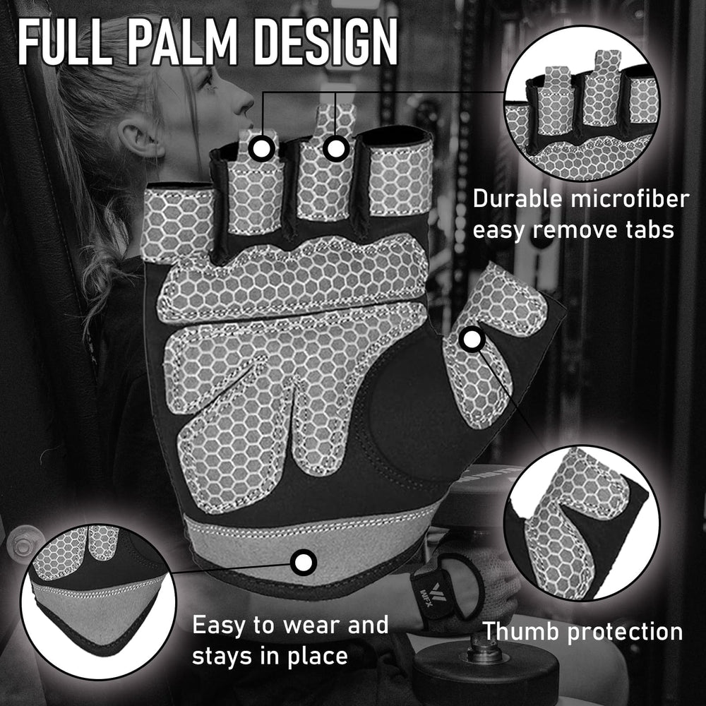 WESTWOOD FOX Training Gloves — Black, Medium (without wrist wrap)