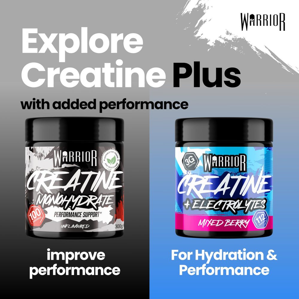 Warrior Creatine Plus Electrolytes — Mixed Berry, 360g