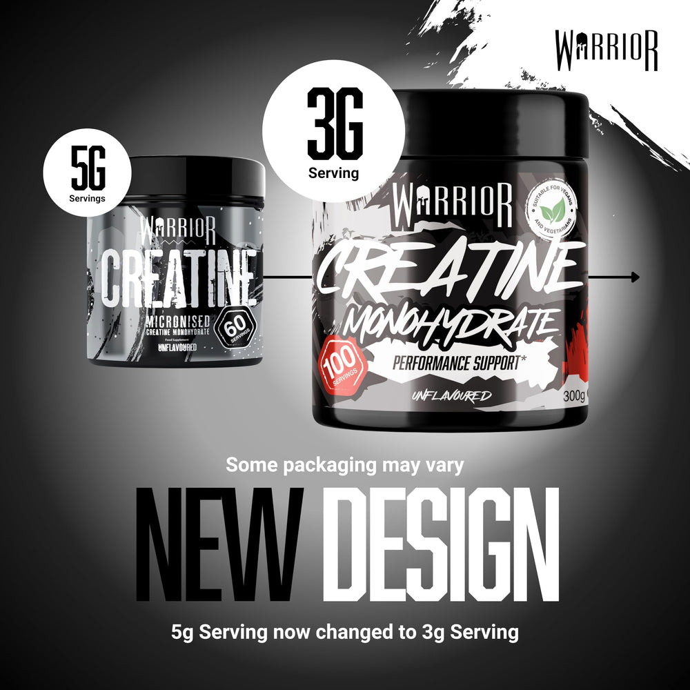 Warrior Creatine Monohydrate — Unflavoured, 300g