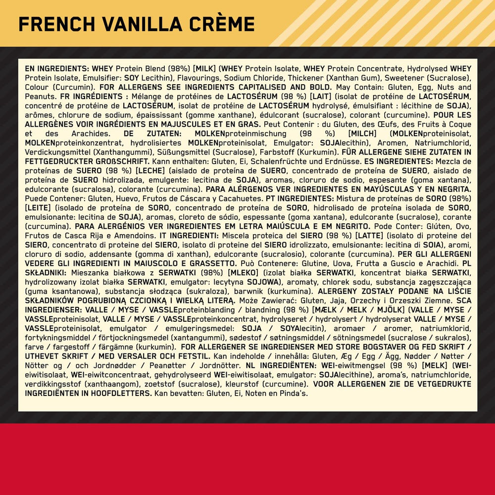 Optimum Nutrition Gold Standard Whey — French Vanilla
