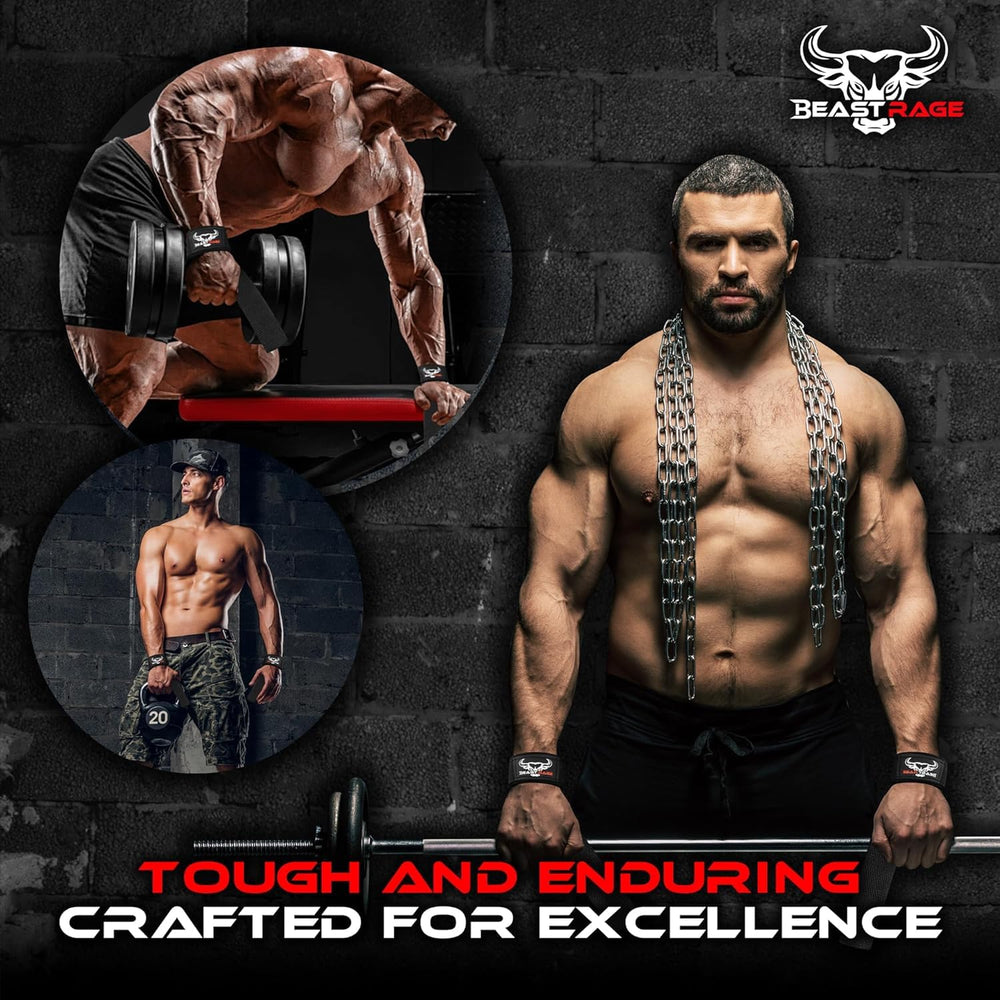 BEAST RAGE Padded Lifting Straps