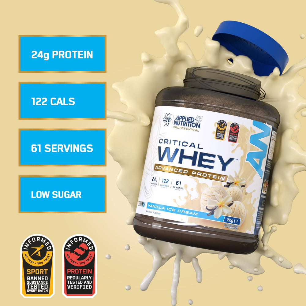 Applied Nutrition Critical Whey — Vanilla Ice Cream, 2kg