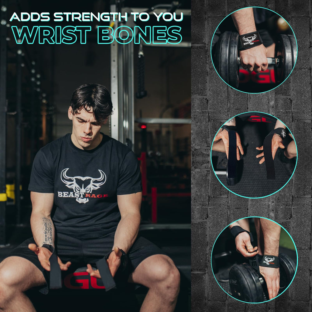 BEAST RAGE Padded Lifting Straps